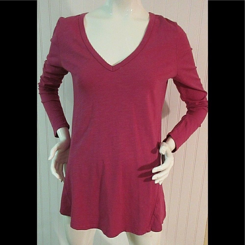 Anthropologie top by T.LA deep inland-beck size Small